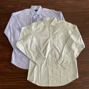 2 button down shirts. Men’s Universal Tailors. Size XXL. Like new